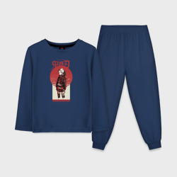 Детская пижама с лонгсливом хлопок Аниме Demon Slayer