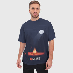 Мужская футболка oversize 3D Rust - фото 2