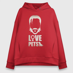 Женское светящееся худи Love Pets