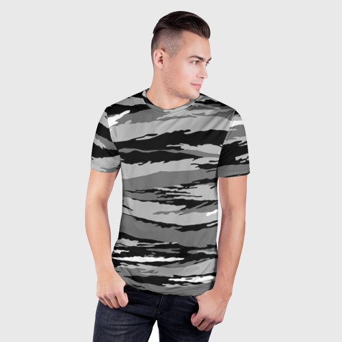 Мужская футболка 3D Slim ОМОН, цвет 3D печать - фото 3