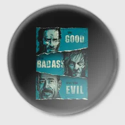 Значок Good, Badass, Evil