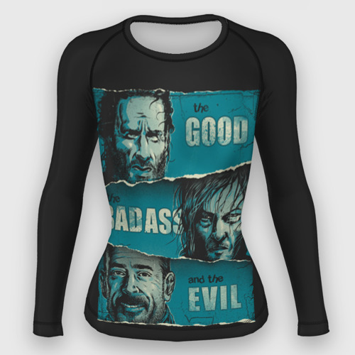 Женский рашгард 3D Good, Badass, Evil, цвет 3D печать