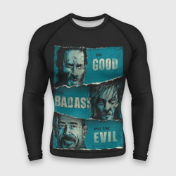 Мужской рашгард 3D Good, Badass, Evil