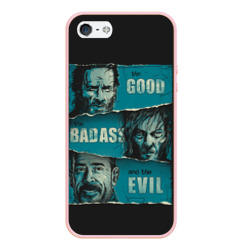 Чехол для iPhone 5/5S матовый Good, Badass, Evil