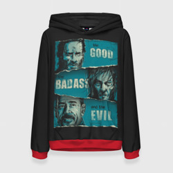 Женская толстовка 3D Good, Badass, Evil