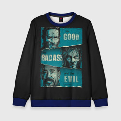 Детский свитшот 3D Good, Badass, Evil