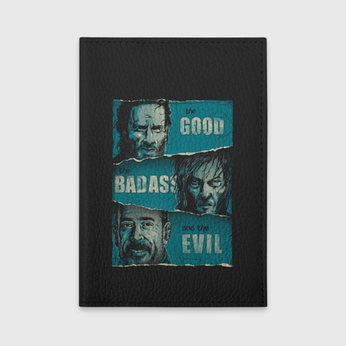 Обложка для автодокументов Good, Badass, Evil, цвет ярко-розовый