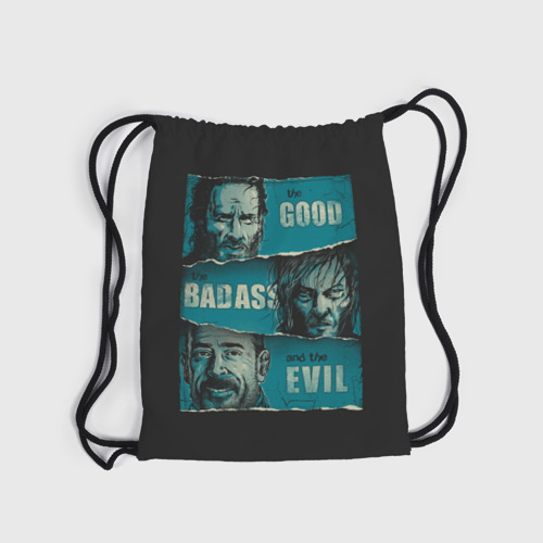 Рюкзак-мешок 3D Good, Badass, Evil - фото 6