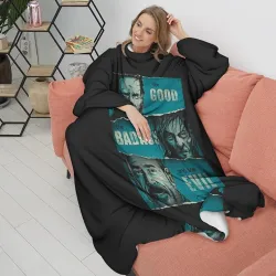 Плед с рукавами Good, Badass, Evil - фото 2