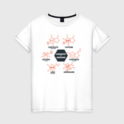 Женская футболка хлопок Химия
