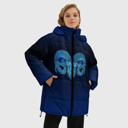 Женская зимняя куртка Oversize Знаки Зодиака Овен - фото 2