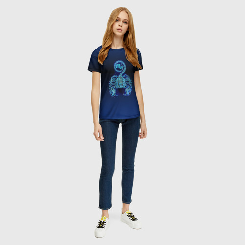 Женская футболка 3D Знаки Зодиака Скорпион, цвет 3D печать - фото 5