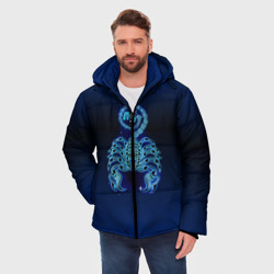 Мужская зимняя куртка 3D Знаки Зодиака Скорпион - фото 2
