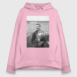 Женское худи Oversize хлопок Великий Лев Яшин