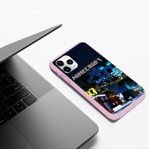 Чехол для iPhone 11 Pro Max матовый MINECRAFT, цвет розовый - фото 5
