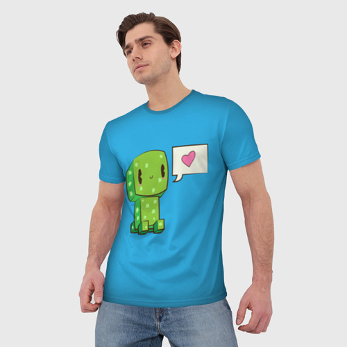 Мужская футболка 3D с принтом MINECRAFT, фото на моделе #1