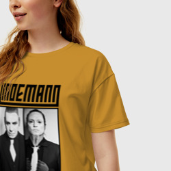 Женская футболка хлопок Oversize Lindemann - фото 2