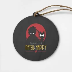 Деревянная игрушка круг Хвост Феи Natsu i Happy