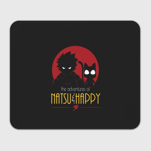 Прямоугольный коврик для мышки Хвост Феи Natsu i Happy