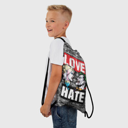 Рюкзак-мешок 3D Love Hate - фото 2
