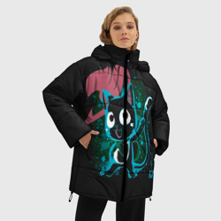 Женская зимняя куртка Oversize Эмблема Хвоста Феи и Хэппи - фото 2