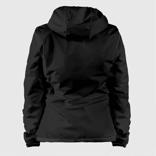 Женская куртка 3D Чёрная футболка с текстом, цвет белый - фото 2