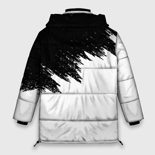 Женская зимняя куртка 3D с принтом Detroit Become Human, вид сзади #1