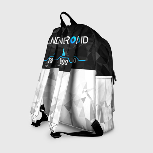 Рюкзак 3D с принтом RK900 костюм коннора detroit Become Human, вид сзади #1