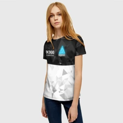 Женская футболка 3D RK900 костюм коннора detroit Become Human - фото 2