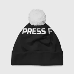 Футболка с надписью PRESS F