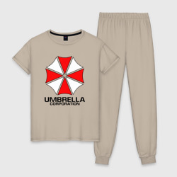 Женская пижама хлопок Umbrella Corp Resident evil Обитель зла