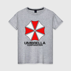 Женская футболка хлопок Umbrella Corp Resident evil Обитель зла