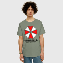 Мужская футболка хлопок Oversize Umbrella Corp Resident evil Обитель зла - фото 2
