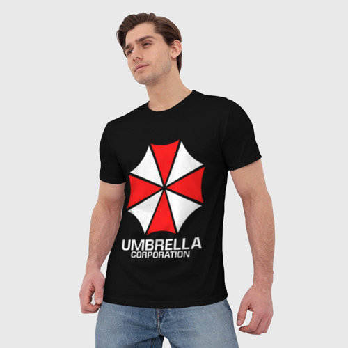 Мужская футболка 3D Umbrella Corp Амбрелла Корп, цвет 3D печать - фото 3
