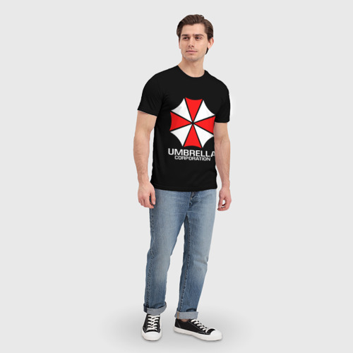 Мужская футболка 3D Umbrella Corp Амбрелла Корп, цвет 3D печать - фото 5