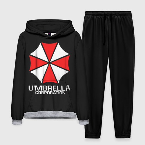 Мужской костюм с толстовкой 3D Umbrella Corp Амбрелла Корп, цвет меланж