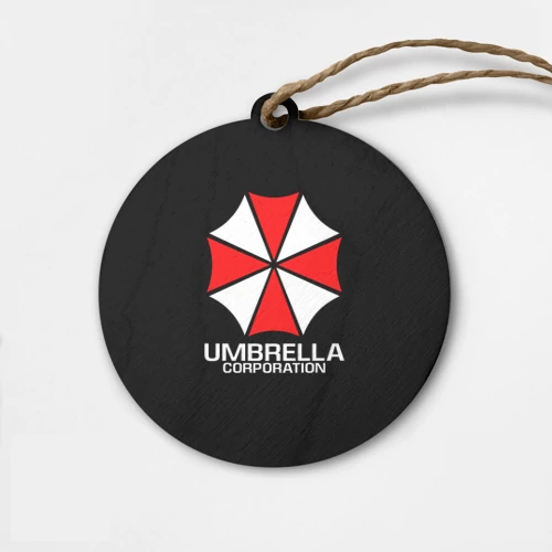 Деревянная игрушка круг Umbrella Corp Амбрелла Корп