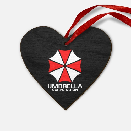 Деревянная игрушка Сердце Umbrella Corp Амбрелла Корп