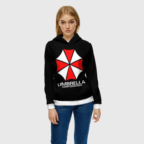 Женская толстовка 3D Umbrella Corp Амбрелла Корп, цвет 3D печать - фото 3