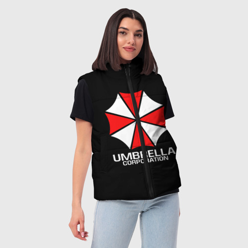 Женский жилет утепленный 3D Umbrella Corp Амбрелла Корп, цвет светло-серый - фото 3