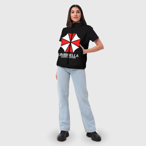 Женский жилет утепленный 3D Umbrella Corp Амбрелла Корп, цвет светло-серый - фото 5