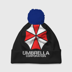 Шапка 3D c помпоном Umbrella Corp Амбрелла Корп