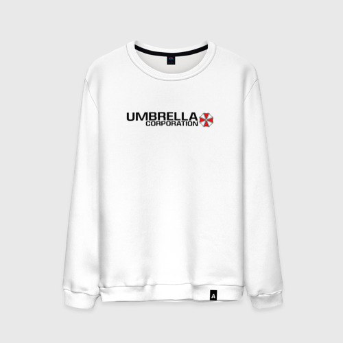 Мужской свитшот хлопок Umbrella Corp, цвет белый