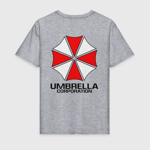 Мужская футболка хлопок Umbrella Corp, цвет меланж - фото 2