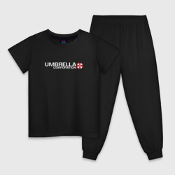 Детская пижама хлопок Umbrella Corp Амбрелла на спине