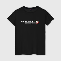 Женская футболка хлопок Umbrella Corp Амбрелла на спине