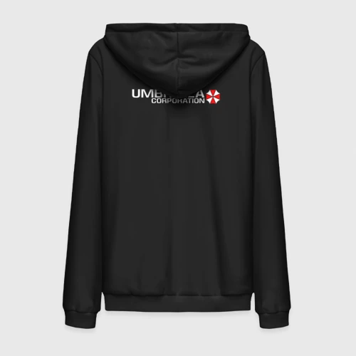 Мужская толстовка на молнии хлопок Umbrella Corp Амбрелла на спине