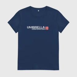 Женская футболка хлопок Umbrella Corp Амбрелла на спине