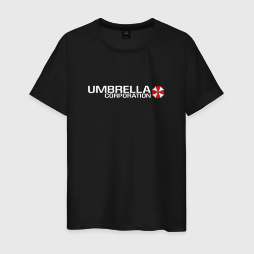 Мужская футболка хлопок Umbrella Corp Амбрелла на спине, цвет черный