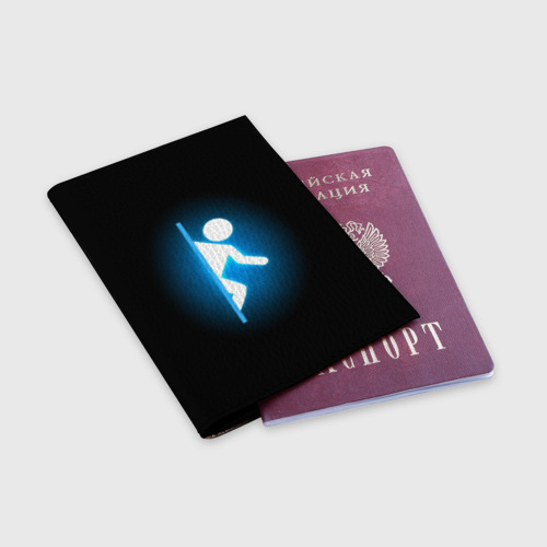 Обложка для паспорта матовая кожа Portal, цвет пыльно-розовый - фото 3